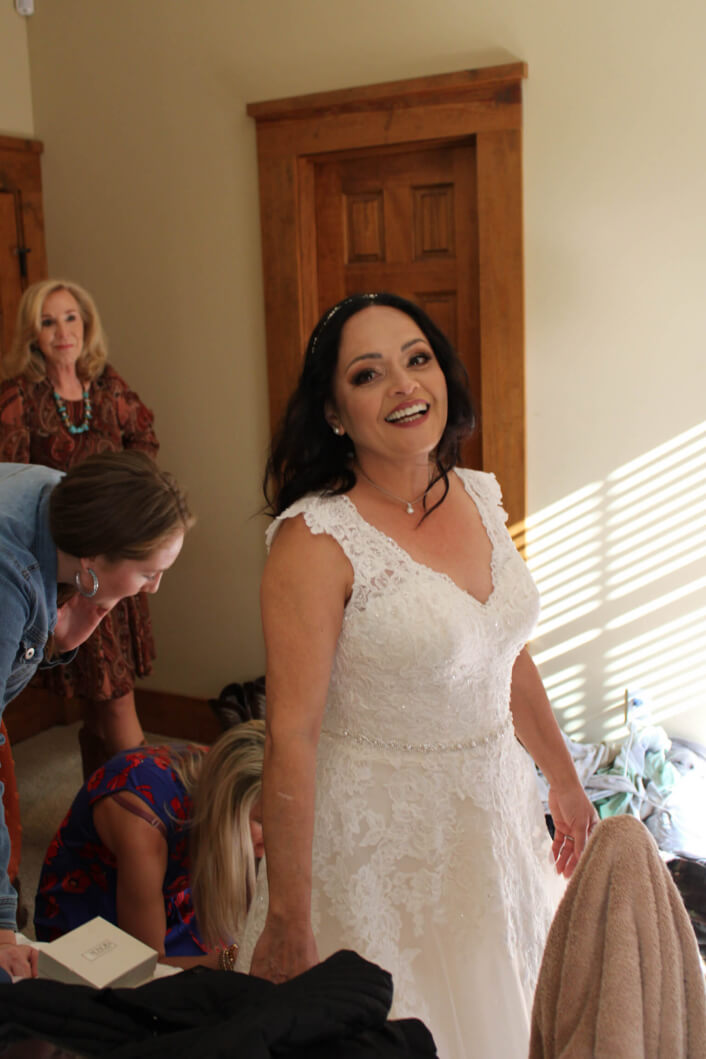 Bride getting ready again