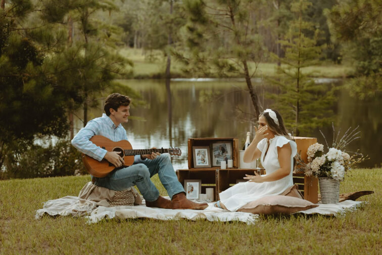 Wedding Ceremony pond