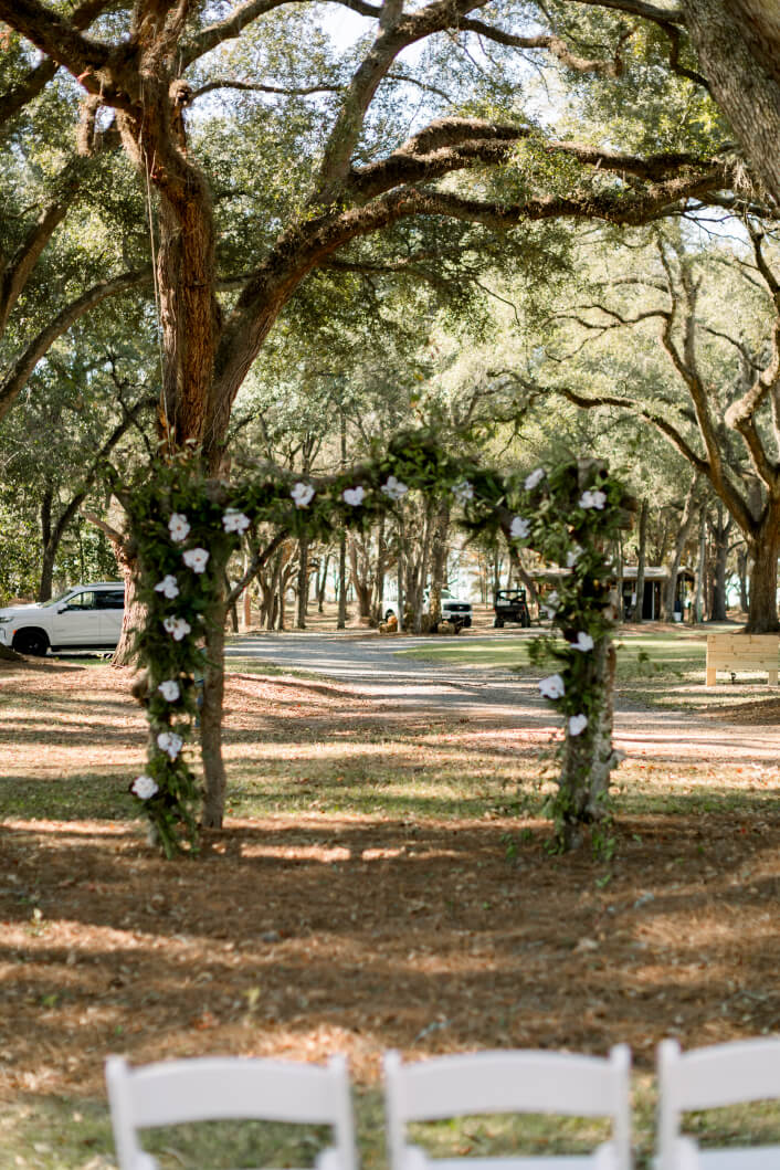 ceremony under the oaks